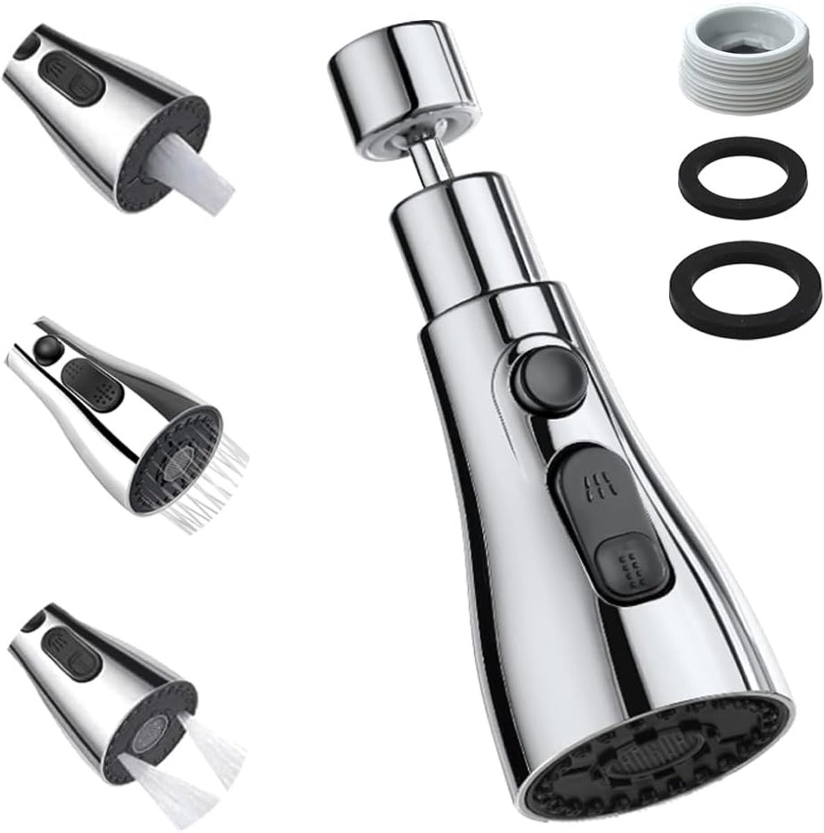 Keukenkraan Accessoire 360° Draaibaar - 3 Waterstanden - Diffuser met Adapter - ShopVlot