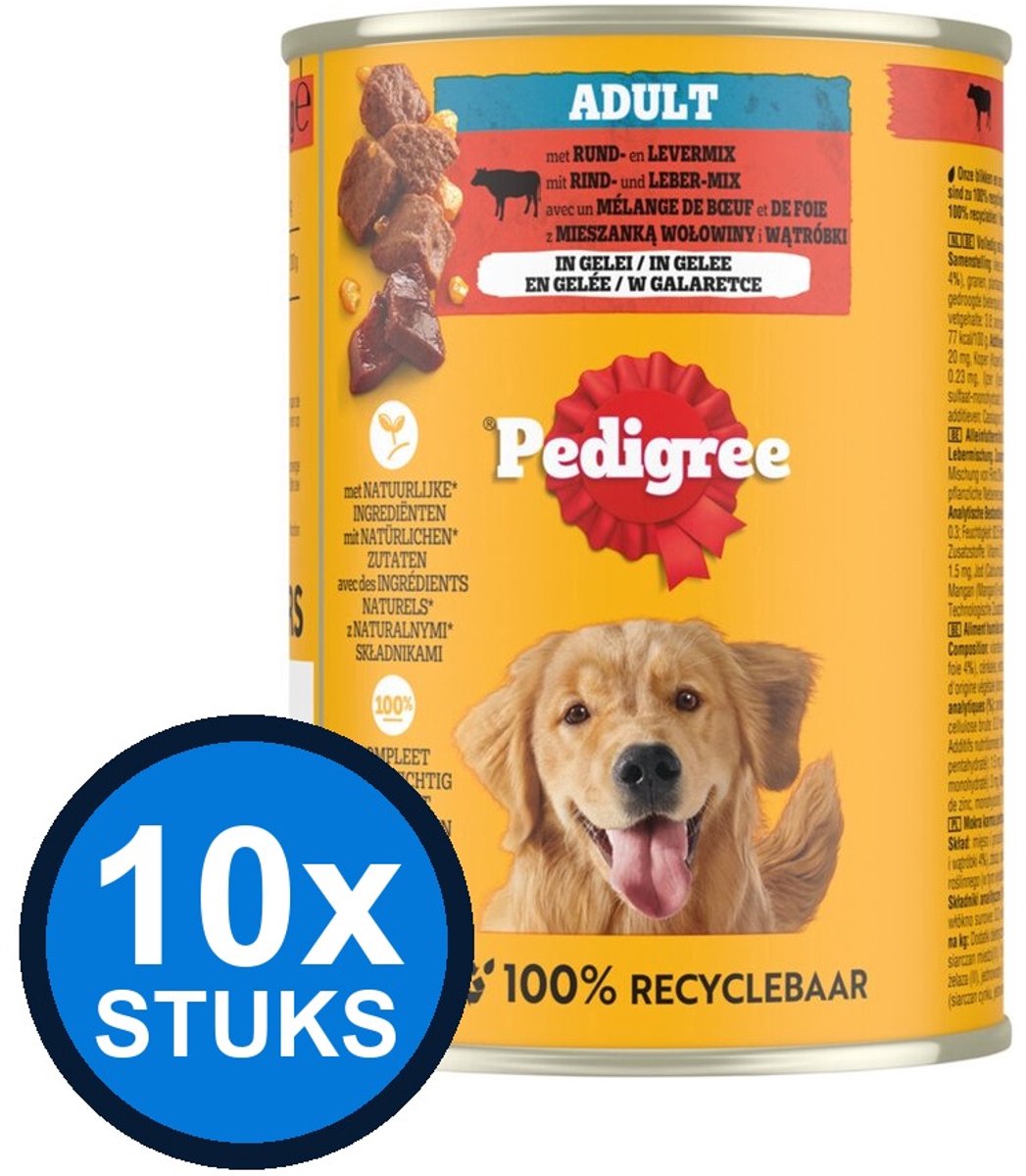 Pedigree Pedigree - Rund in Gelei - Hondenvoer Natvoer - 400g