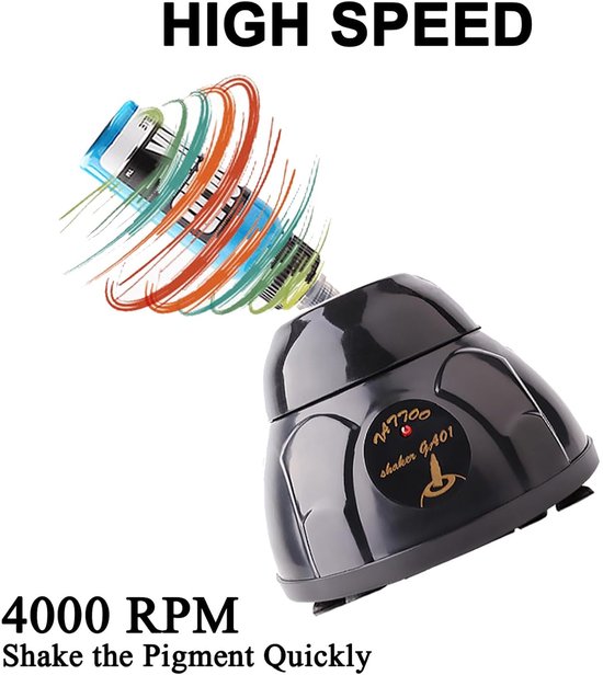 Mini Vortex Mixer - Vloeistofschudder - Snel Vloeistoffen Mengen - Intelligente Sensortechnologie - 4000 Omw/min - Wit van MINI — afbeelding 5