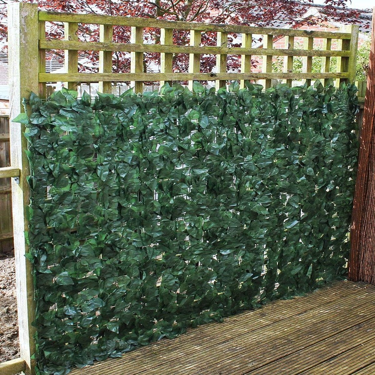 SnelShoppen - Kunstmatige Klimophaag 1 x 3 m Wonderwal - UV-bestendige Heggenpanelen - Groen - Ideaal voor Inkijkbescherming in Tuin en Op Balkon