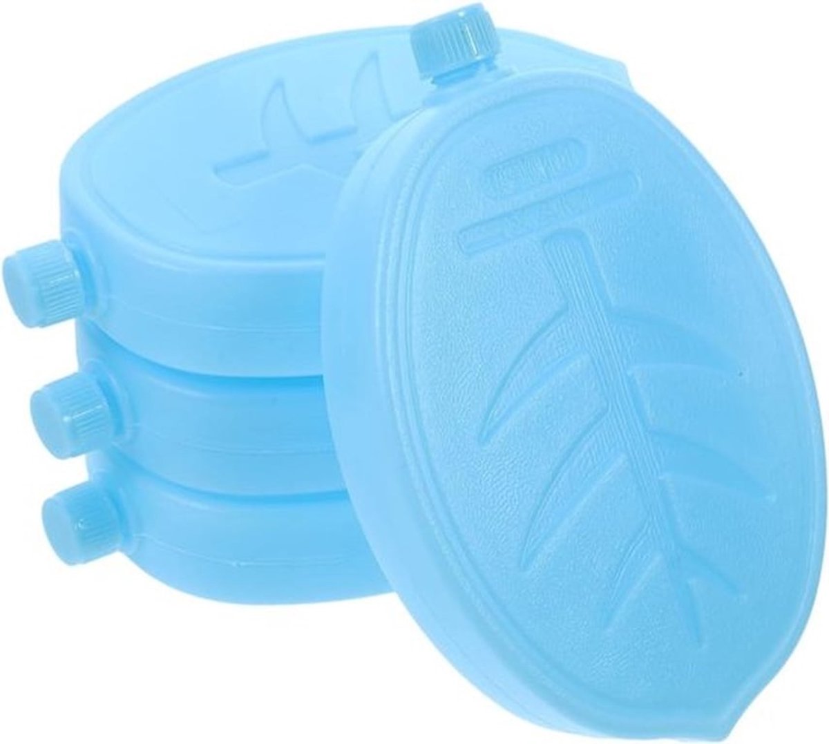 Herbruikbare ijspakketten voor koeltas - 4 stuks vriesblokken voor lunchbox, ideale stenen voor luchtkoeler en reizen, compacte blauwe PE-doos voor koude opslag