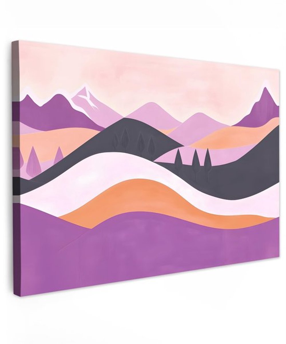 Canvas Schilderij 30x20 cm - Wanddecoratie Woonkamer - Wanddecoratie Slaapkamer - Abstract - Natuur - Hoge kwaliteit afbeeldingen