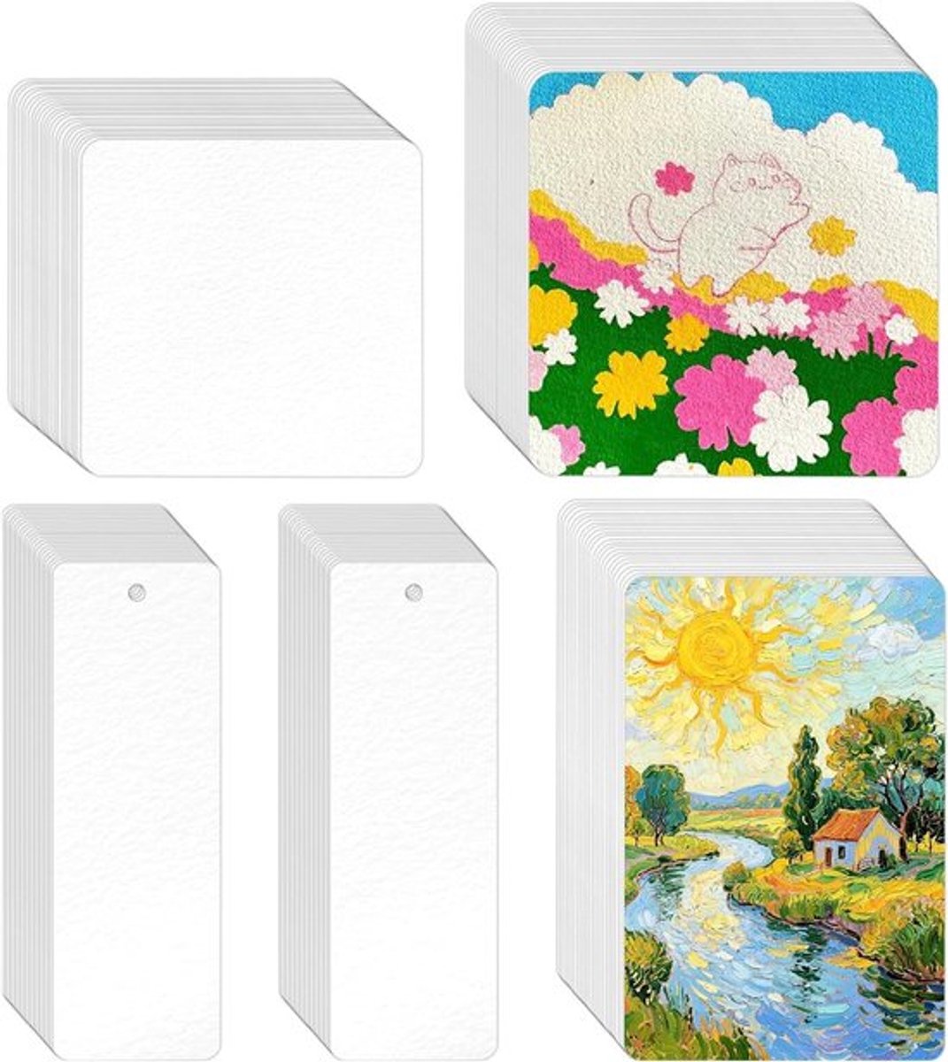 Hoogwaardig aquarelpapier voor schilderen, tekenen en kunstprojecten - 300 g/m², 10 vellen