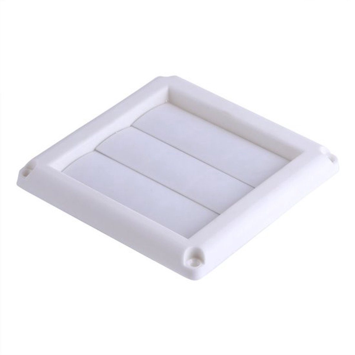 Ventilatiegrill Kunststof - Ventilatierooster Wit - Afzuigventiel - Ventilatierooster Rond - 15 x 15 cm / 20 x 20 cm - Lichtgewicht 130 g / 255 g