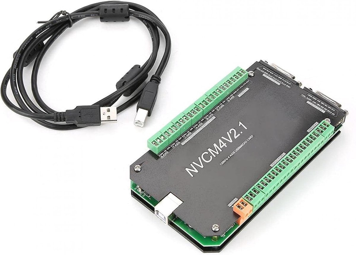 4 Axis CNC Controller met USB Interface voor Stappenmotoren - Geschikt voor MACH3 en CNC Machines, Precisie en Betrouwbaarheid voor Professioneel Gebruik