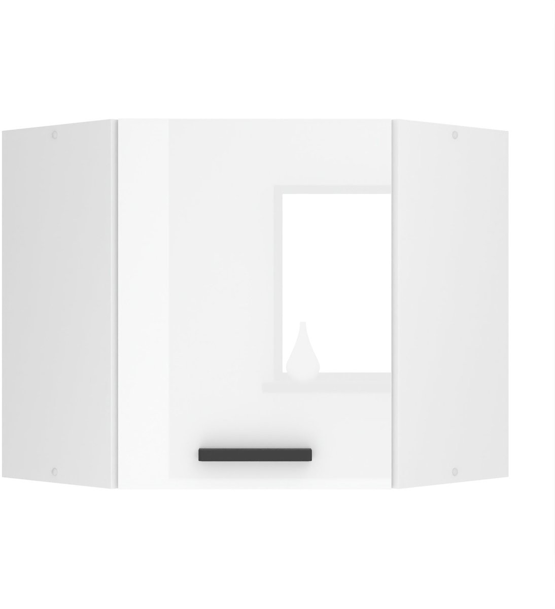BELINI Hoekhangkast SGN 60 cm met 1 Deur - Wit Hoogglans