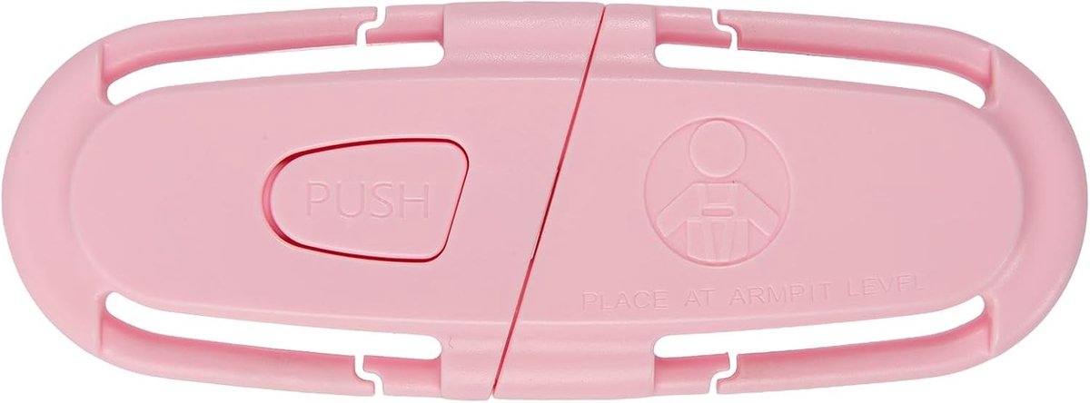 Zitplaatsbeschermer voor kinderen - Veiligheidsclip in 10 kleuren - Verstelbare gordelbevestiging voor autostoel, kinderwagen en hoge stoel - Comfortabele en duurzame plastic constructie