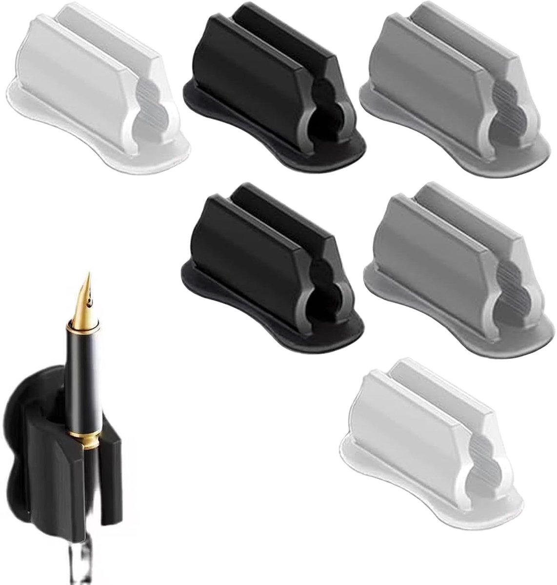 6-delige Organiser voor Kasten, Zelfklevende Pennenhouder, Magnetische Desk Organizer, Perfect voor Schrijfgerei en Notitieblokken