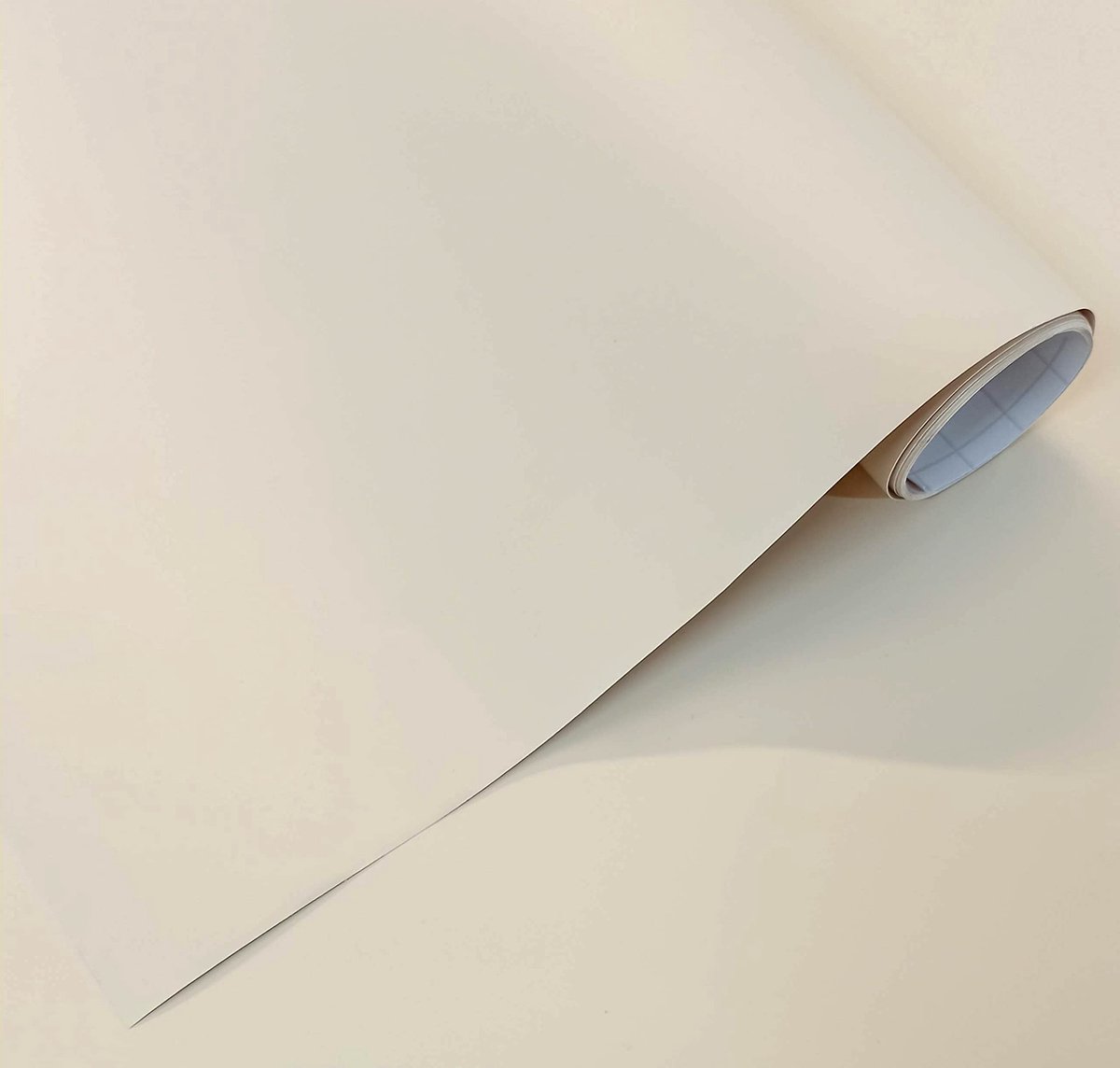 SnelShoppen - Vynil Meubelfolie, Mat, Zelfklevende Folie, Plotterfolie, 40 x 300 cm, Meubelkleeffolie, Waterdicht, Ruw Beige voor Muur, Keuken, Tegels