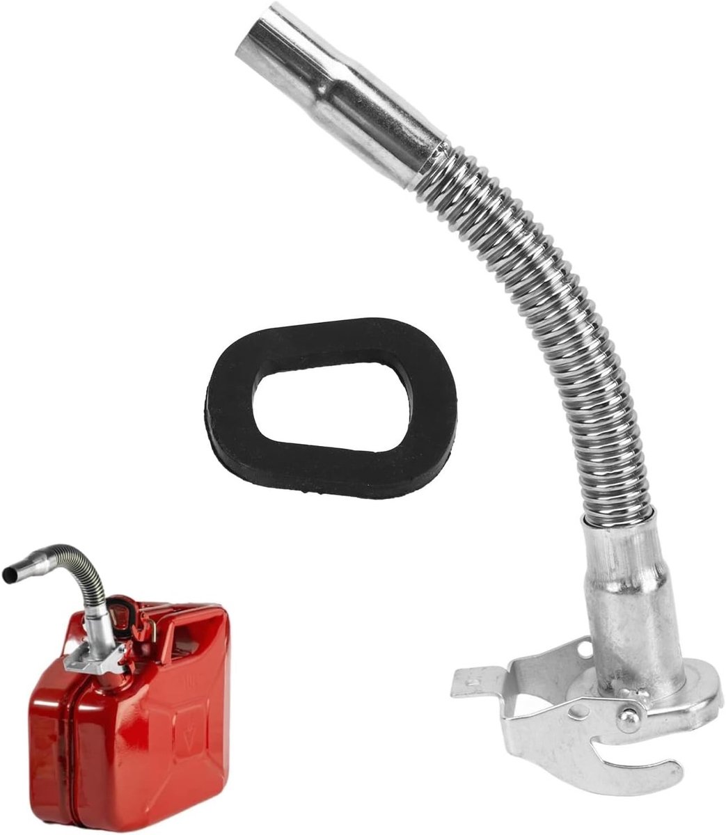 Roestvrijstalen Gieter van 30 cm voor Flexibele Canisters van 5, 10 en 20 Liter, Perfect voor Tuin en Plantenverzorging