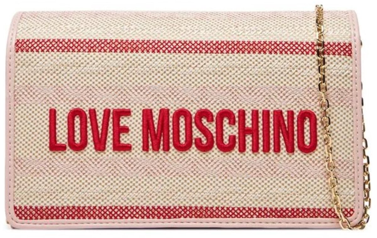 SnelShoppen - Dames Handtas Poeder - Love Moschino POLJC4241PP0MKO110AU - Elegante Poederkleurige Handtas van Hoogwaardig Materiaal voor Feest en Dage