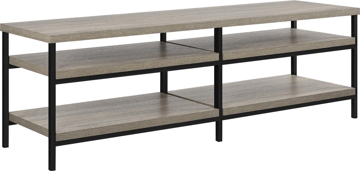 Elmwood-TVStand met 4 planken in eikenhout look