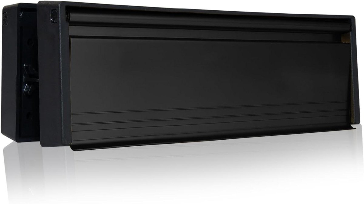 Brievenbord Deur - Postklep Brievenbus - Tochtvrij Huis - Gepatenteerde Anti Snap - 30 cm - Mat Zwart