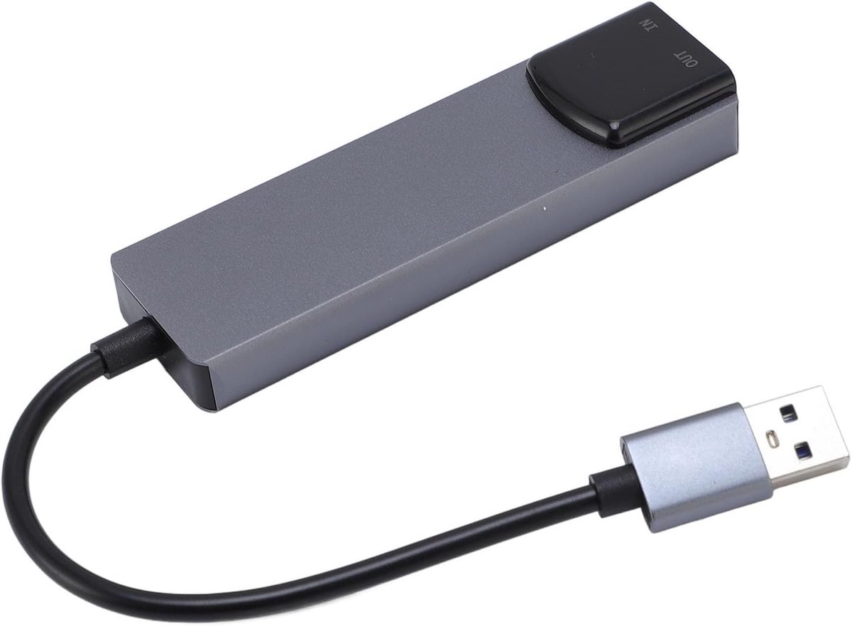 SnelShoppen - 5.1 USB Surround Geluidskaart Externe Geluidskaart met SPDIF Digitale Audio voor Laptop en PC - Perfect voor Gaming, Muziek en Films