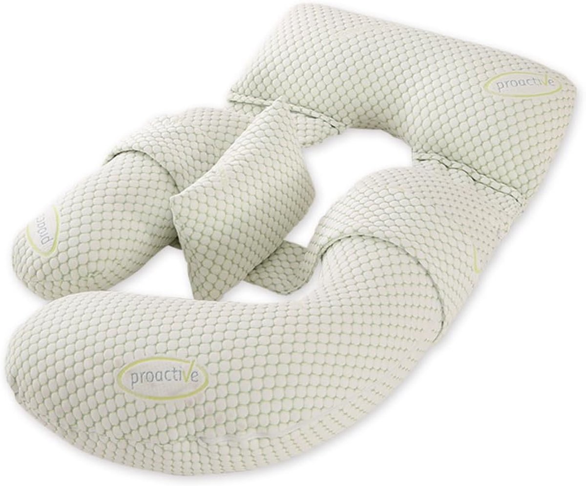 SnelShoppen - Cocooning Serenity Zwangerschapskussen XXL 360° - Ergonomisch Lichaamskussen voor Zwangerschap - Ondersteuning voor Rug, Buik, Heupen en