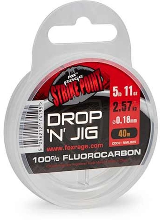 Fox Rage Strike Point Drop ‘N’ Jig 100% Fluocarbon (40m) - Maat : 0.30mm van Fox — afbeelding 5