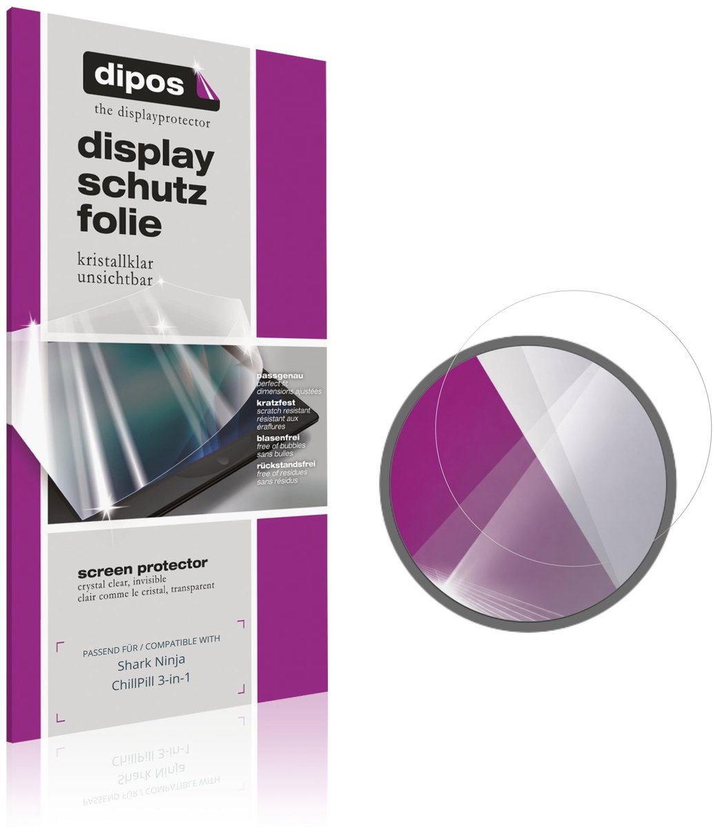 dipos – 2x Beschermfolie geschikt voor Shark Ninja ChillPill 3-in-1 | Krasbestendige & heldere Screenprotector Ultra-Thin