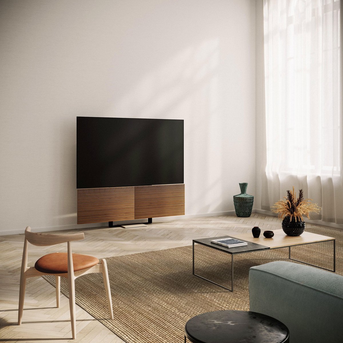 SnelShoppen - Jute Tapijt Giralda 290x200 cm - Handgeweven, Zacht en Sterk, Natuurlijk voor Woonkamer, Eetkamer, Slaapkamer en Hal