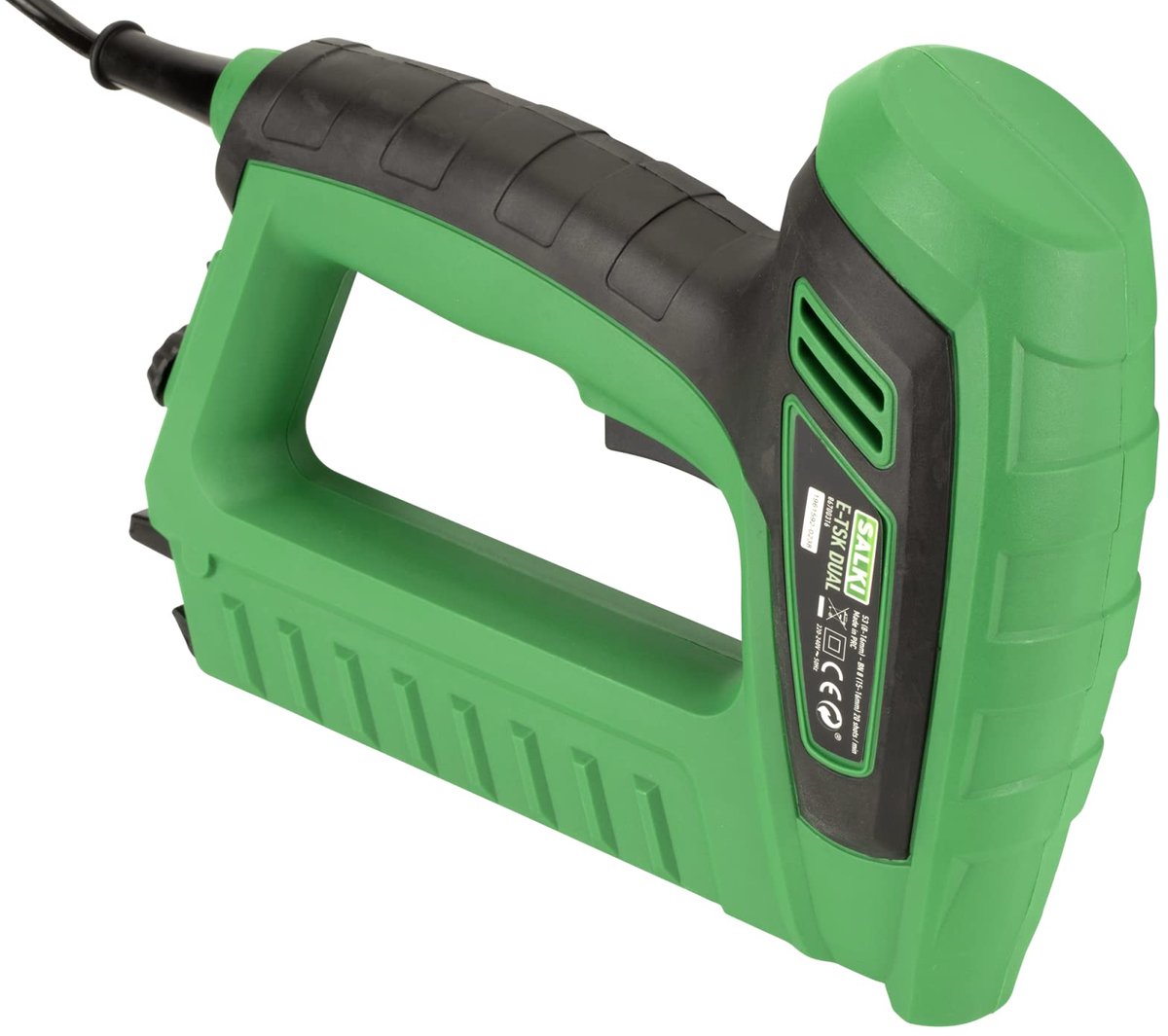 SnelShoppen - Elektrische handnietmachine E-TSK Dual - dubbele functie nagelmachine, compatibel met nietjes nr. 53 en Brad nagels nr. 8, krachtregelaa