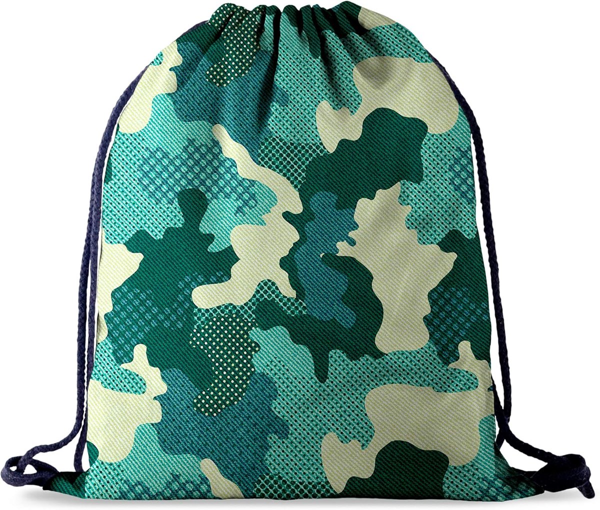 Sporttas voor meisjes en jongens - camouflage - hipster design - ideaal voor festivals - ShopVlot