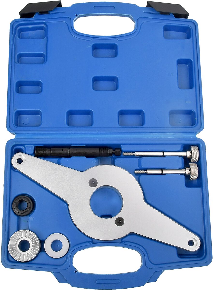 Afstelgereedschap voor Volkswagen/Audi EA888-motoren – T10531 - Speciaal gereedschap voor het monteren van krukasdempers - Demonteren van krukaspoelies