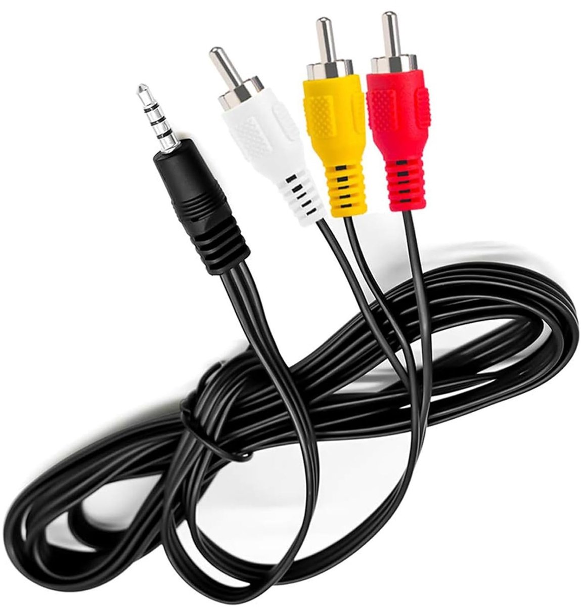 Solidchoice - 3,5 mm naar RCA AV Audiokabel voor Smartphones en Tablets