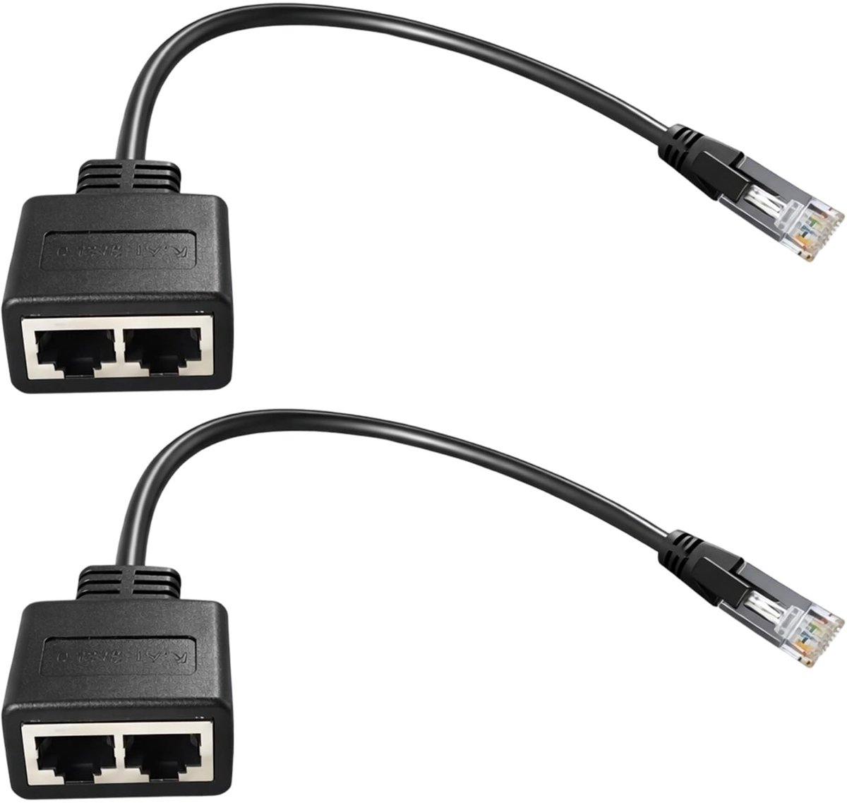 Solidchoice - LAN-splitter 1 naar 2 RJ45 Ethernet Adapter