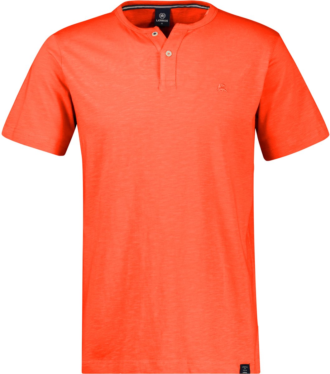 LERROS T-shirt met ronde hals, grote maten , Maat: 3XL , Kleur: VIVID RED , 100% katoen