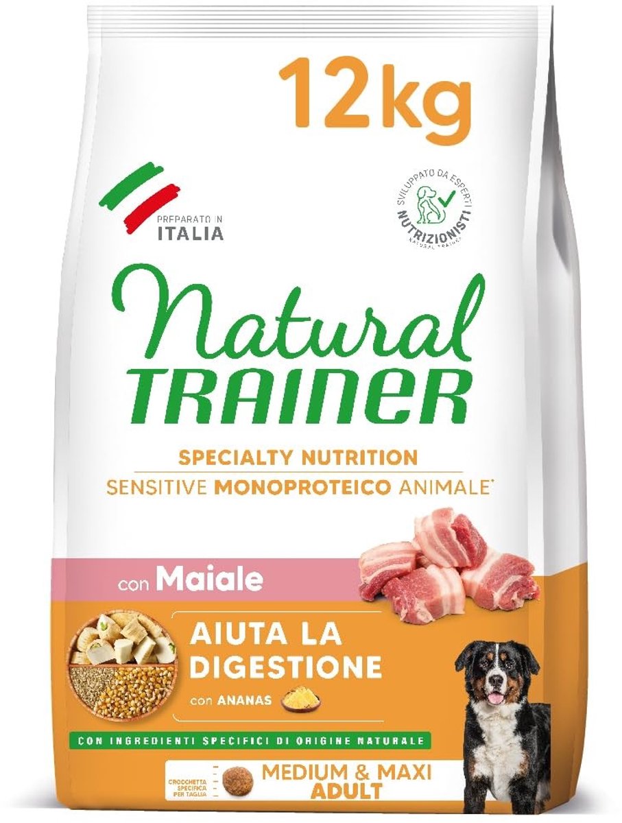 Solidchoice - Hondenvoer voor Volwassen Honden met Varkensvlees en Spijsverteringsondersteuning