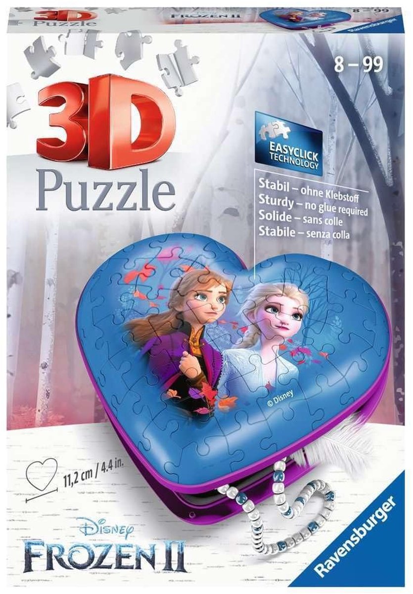 Solidchoice - Disney Frozen 3D Puzzel Hartdoos 54 Stukken