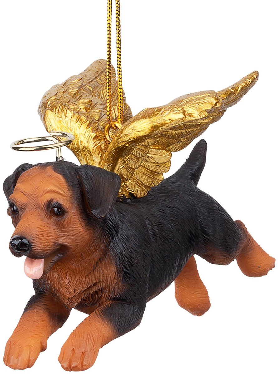 Solidchoice - Rottweiler Kerst Ornament met Engel Vleugels