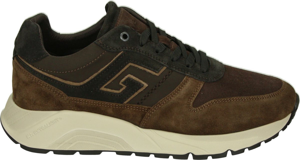 Greve - 7276.06-XF - Lage sneakersVrije tijdsschoenenHeren sneakers - Kleur: Bruin - Maat: 43