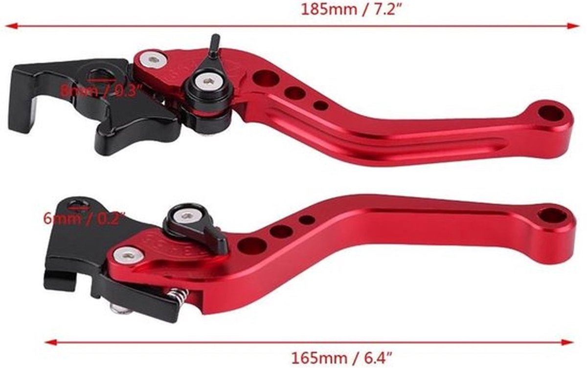 Remhevel Aluminiumlegering - Remhendel Fiets - CNC Gefreesd - 22mm Universele Pasvorm - Motorfiets/Scooter - Verhoogde Rijveiligheid
