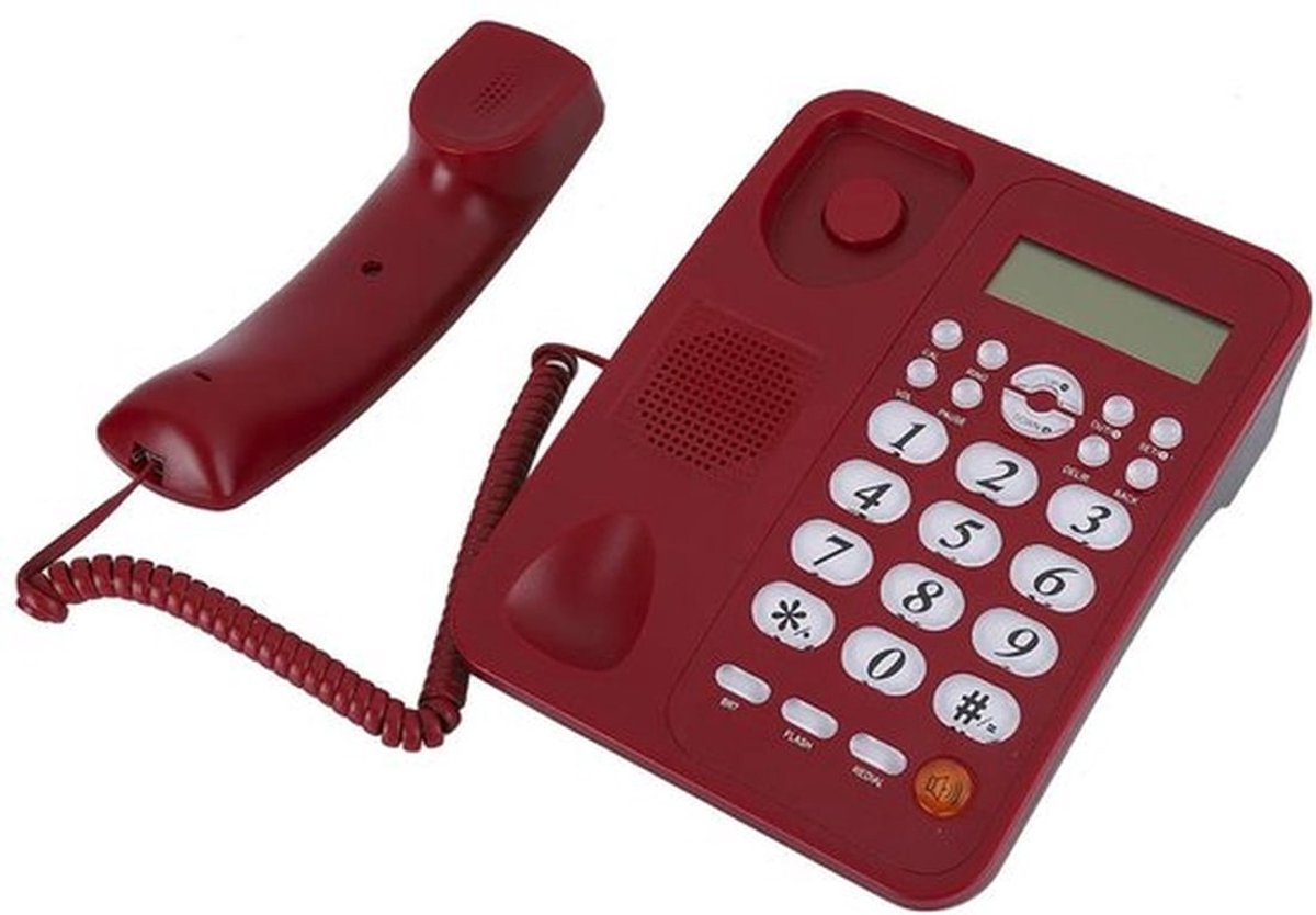 Bureautelefoon met nummerherkenning - Vaste Telefoon - Handsfree-functies - Draadloze Telefoon - Voor Senioren - Instelbaar Volume