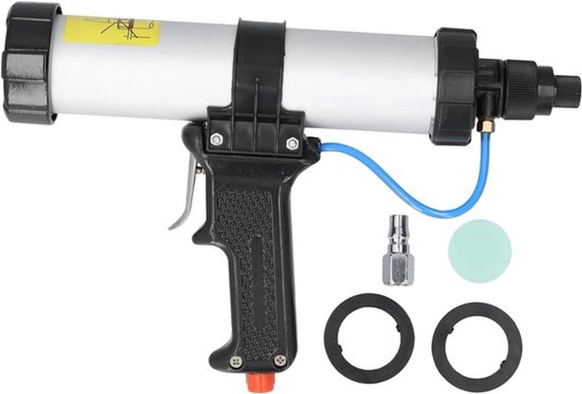 Professionele Pneumatische Kitpistool Set voor 310ML Lijm, Inclusief Luchtdrukregulator en Toebehoren voor Bouw en Decoratie, Ideaal voor Industrie en Klussen