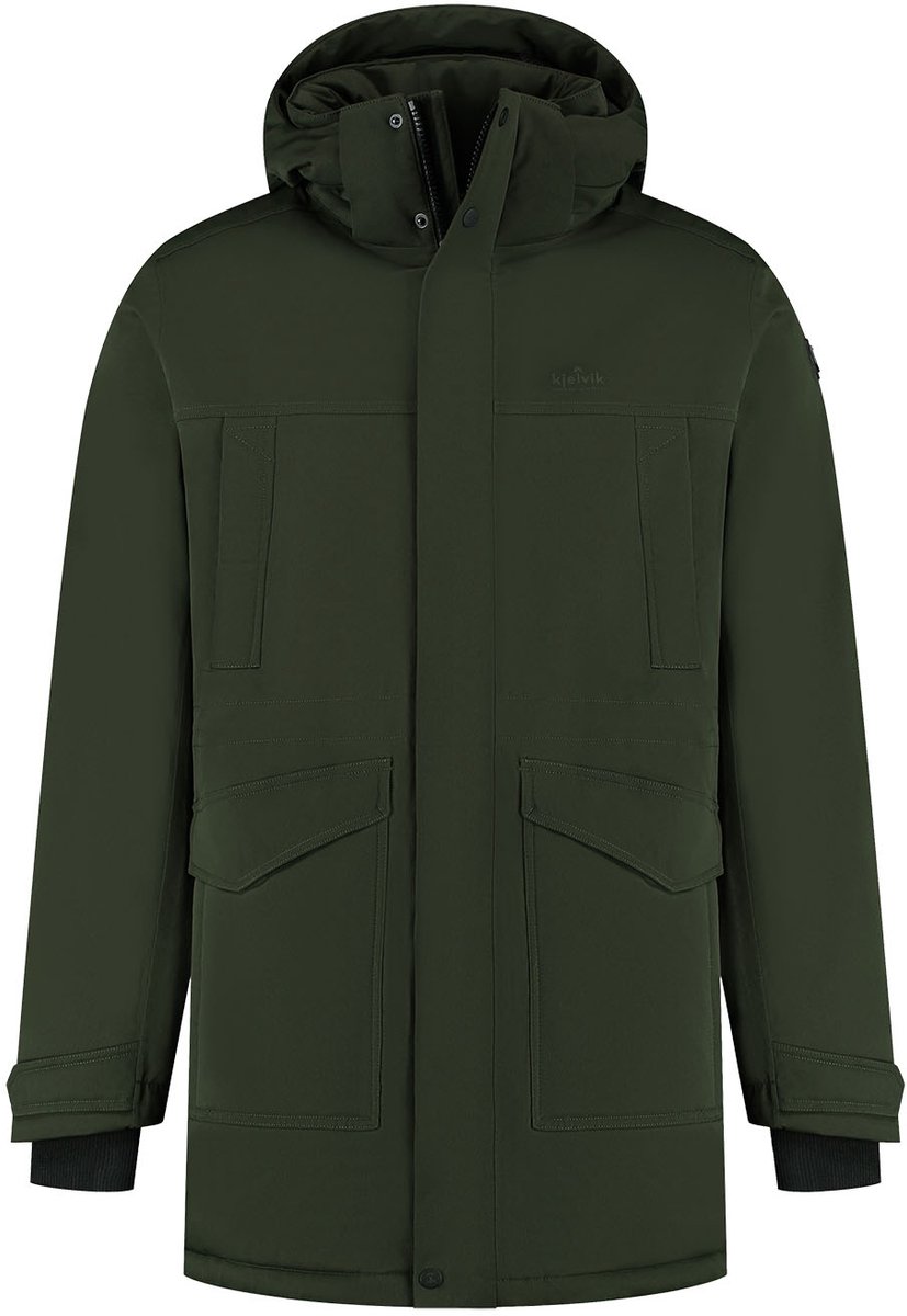 Kjelvik Bink Heren Outdoorjas - Groen