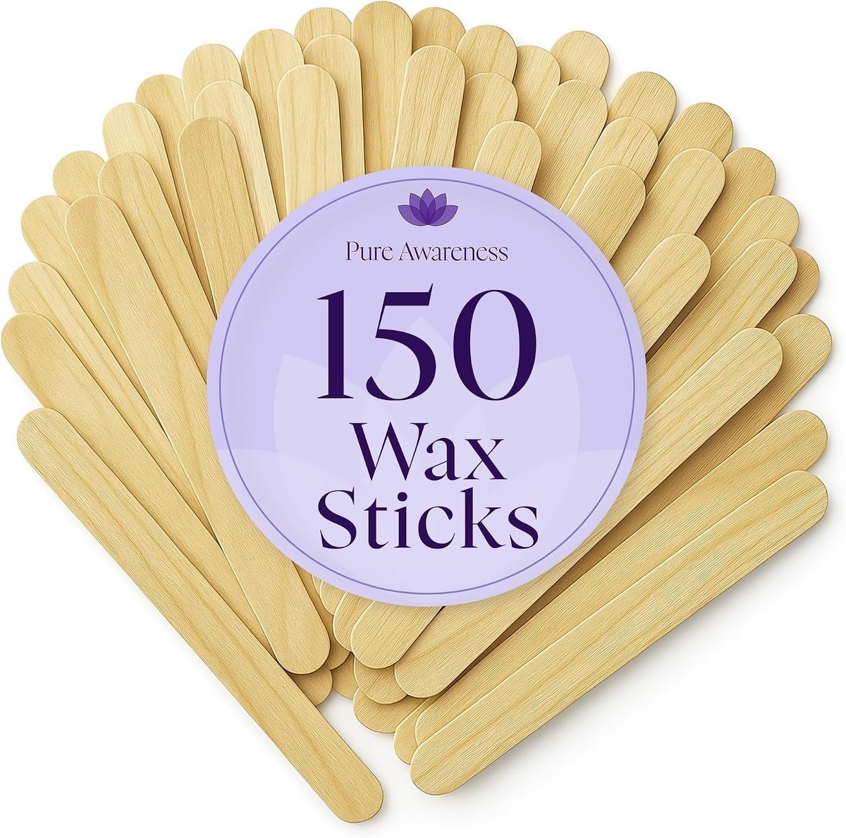 Houten Wax Sticks - Onbehandeld Berkenhout - 15,5 x 1,4 x 0,2 cm - Voor Ontharen en Knutselen
