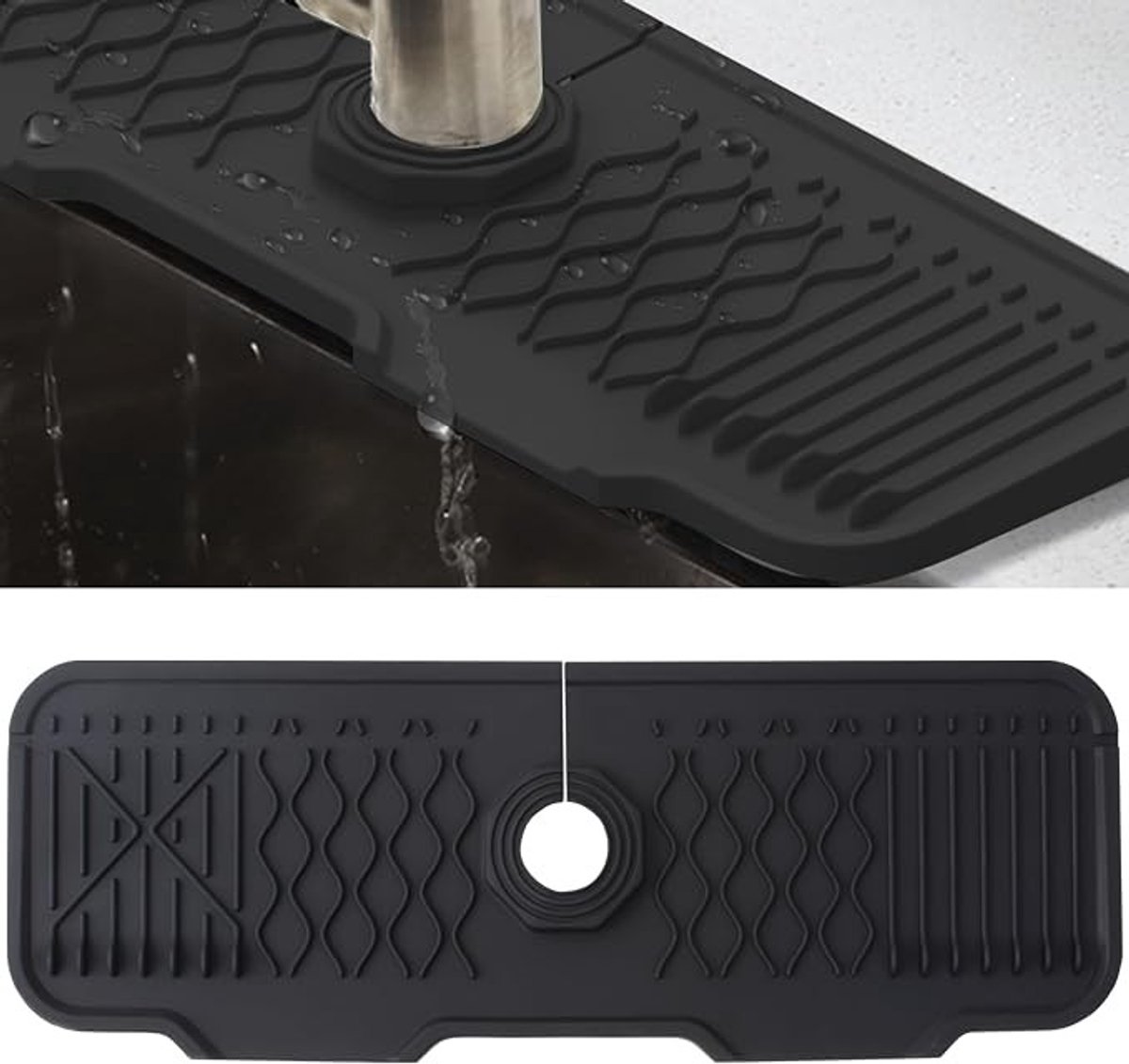 Siliconen Kraanmat voor Keuken en Badkamer - Spatbescherming en Wateropvang - 43 cm