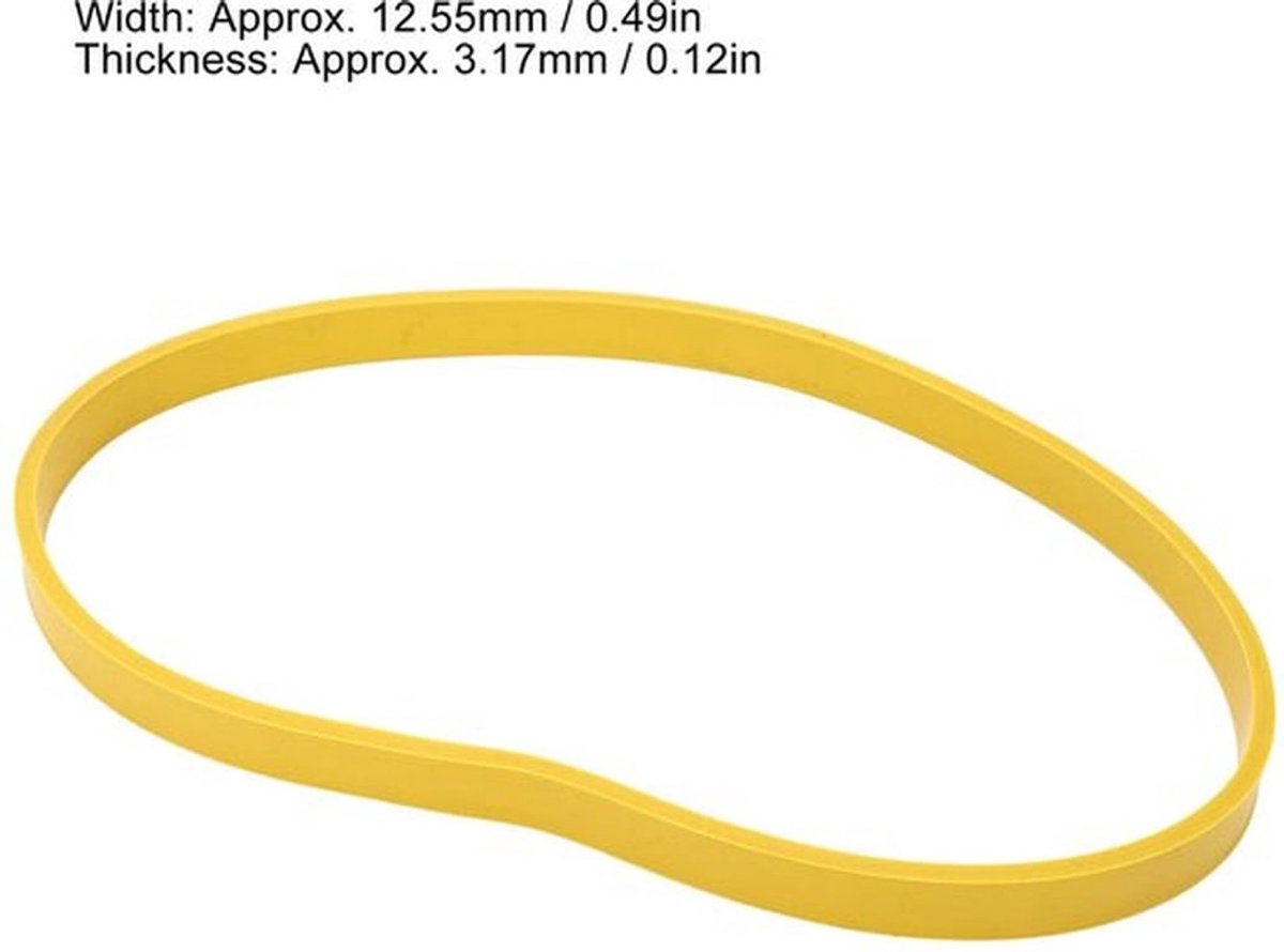 Bandzaagband 2 Stuks - Rubber - Antislip - Vervangingsonderdelen - 12,55 mm Breedte - Slijtvast en Krasbestendig - Lintzaagband