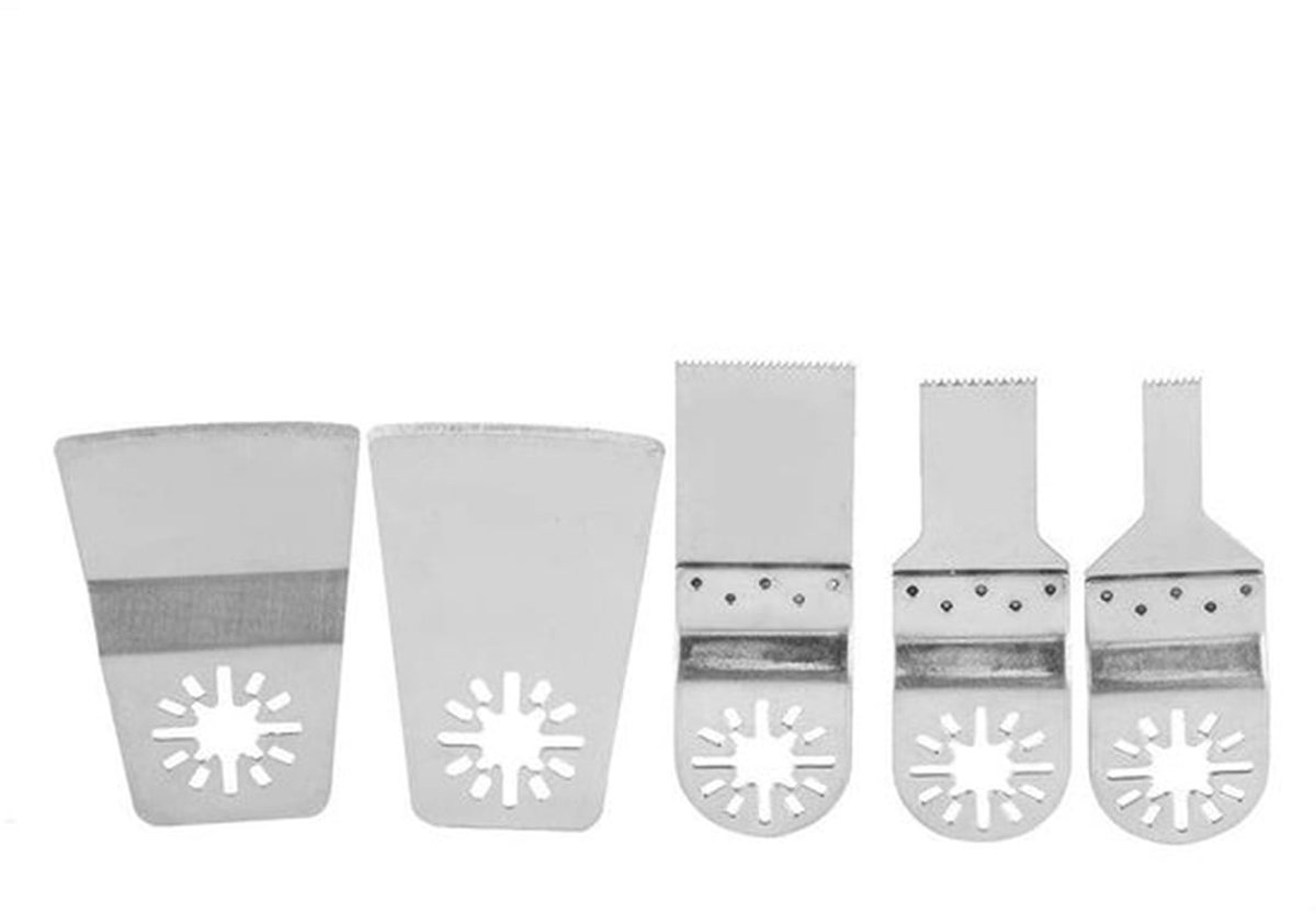 Multitoolbladen - Oscillerend Zaagblad - Universeel mes voor elektrisch gereedschap - Geschikt voor verschillende merken - 5 Stuks - Gesc...