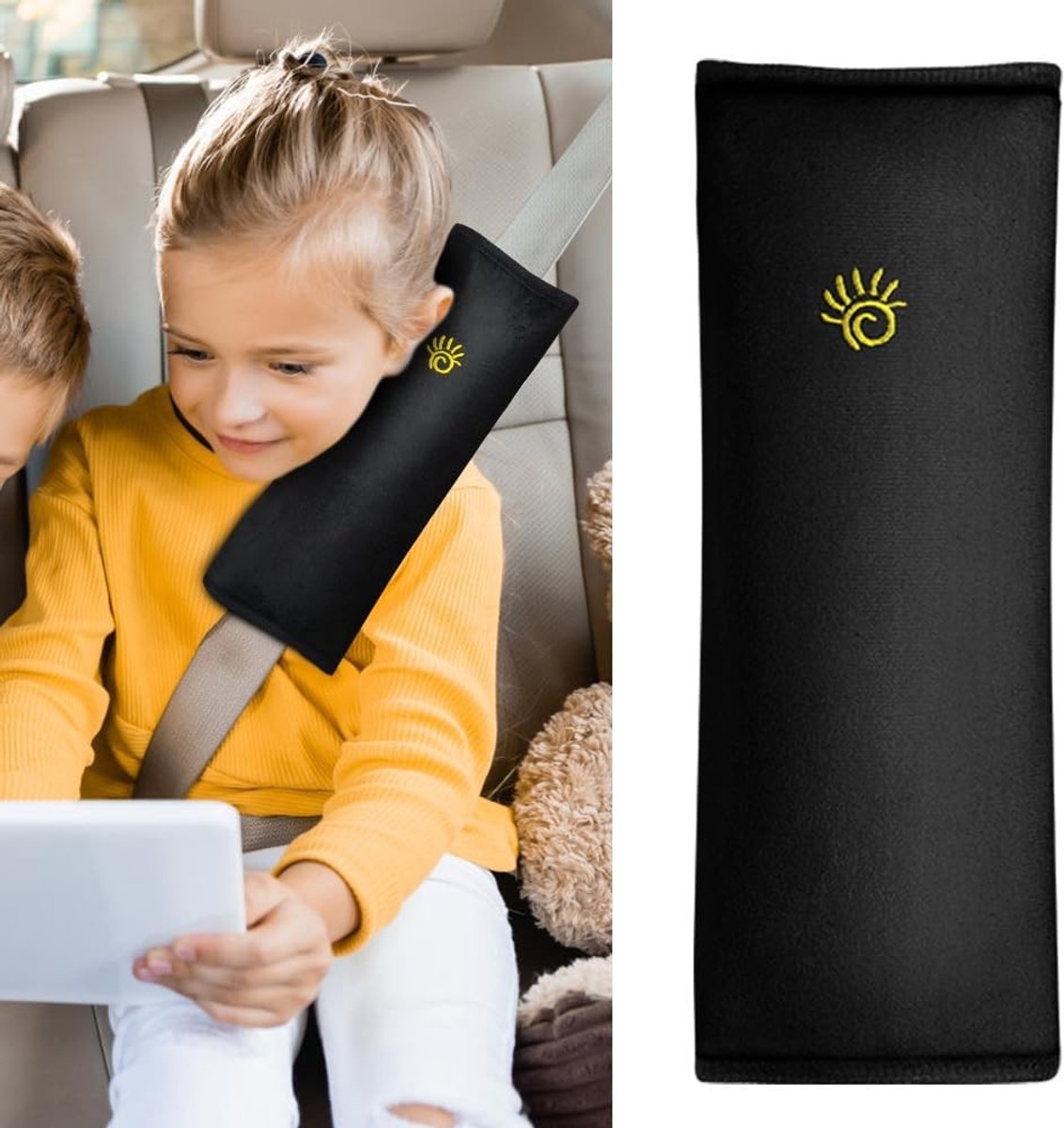 Zachte en Comfortabele Schouderpads voor Autogordels, Bescherming voor Kinderen en Volwassenen, 1 Stuk