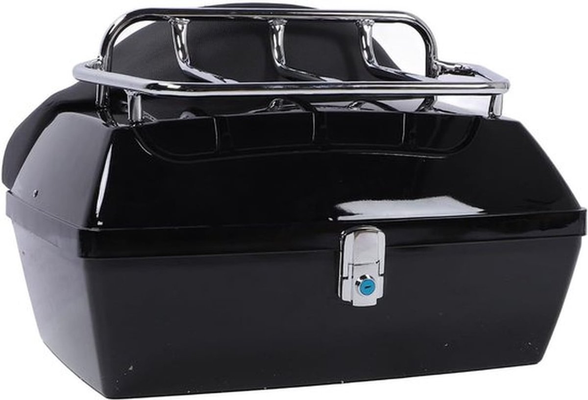Waterdichte Motorbagage Tas van 48 Liter met Slot, Rugsteun en Geschikt voor Helmen en Koffers