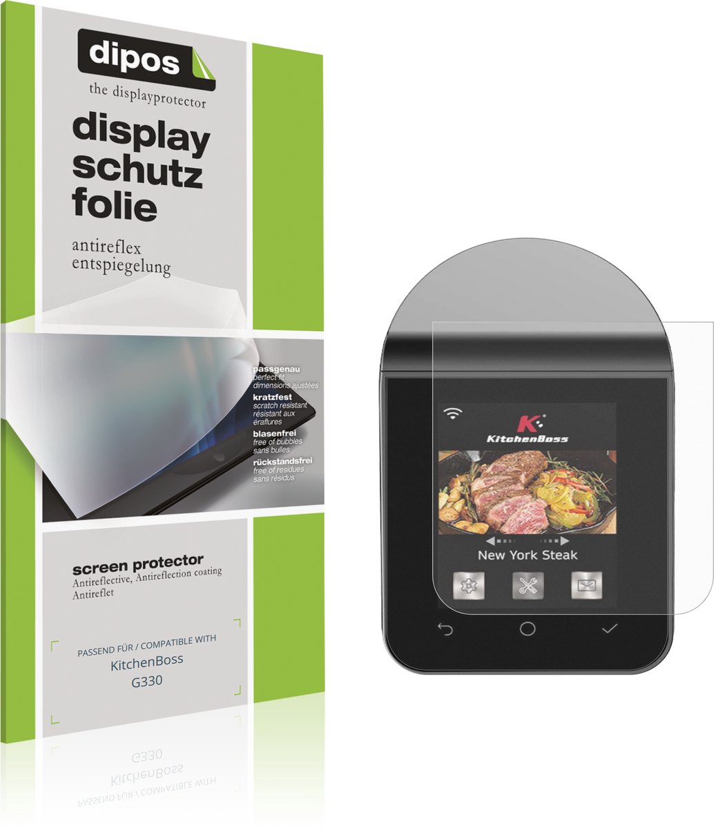 dipos – 4x Matte Beschermfolie geschikt voor KitchenBoss G330 | Krasbestendige & antireflecterende Screenprotector Ultra-Thin