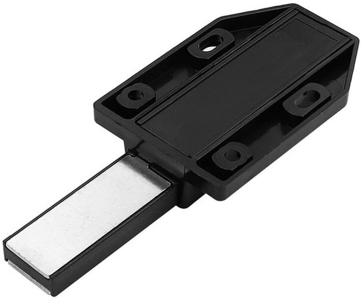 Deurvangers 4-delige set - Magnetische Grendels - Zwart - Kastdeuren - Eenvoudige Installatie - Hoogwaardige Kunststof - Kastgrendels