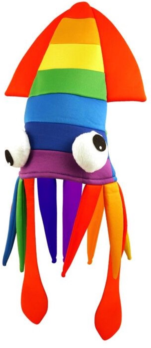 Inktvis Hoed Regenboog