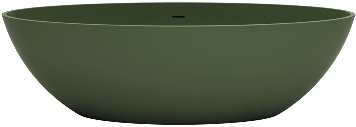 Vrijstaand ligbad Sanitado Elements Just New solid surface 180x85cm mat groen