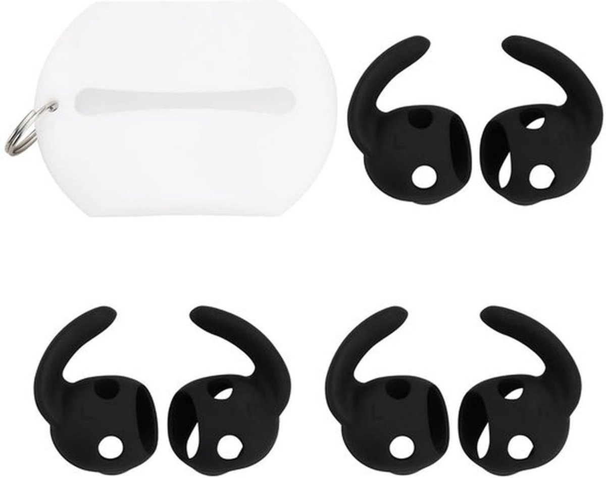 Oorhaken Antislip - 3 Paar Oorhaken - Siliconen - Opbergzakje - Compatibel met B-eats Studio Buds 2021 - Ergonomisch Ontwerp - Oorhoezen