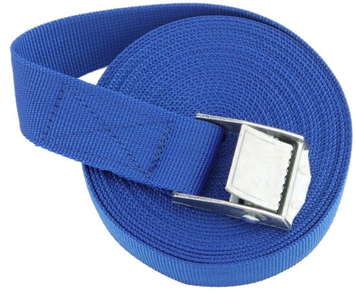 Spanbanden 5 m x 25 mm - Verstelbare Sjorbanden - Heavy Duty - Hoge Sterkte - Polypropyleen - 250kg-500kg Werkdraagvermogen