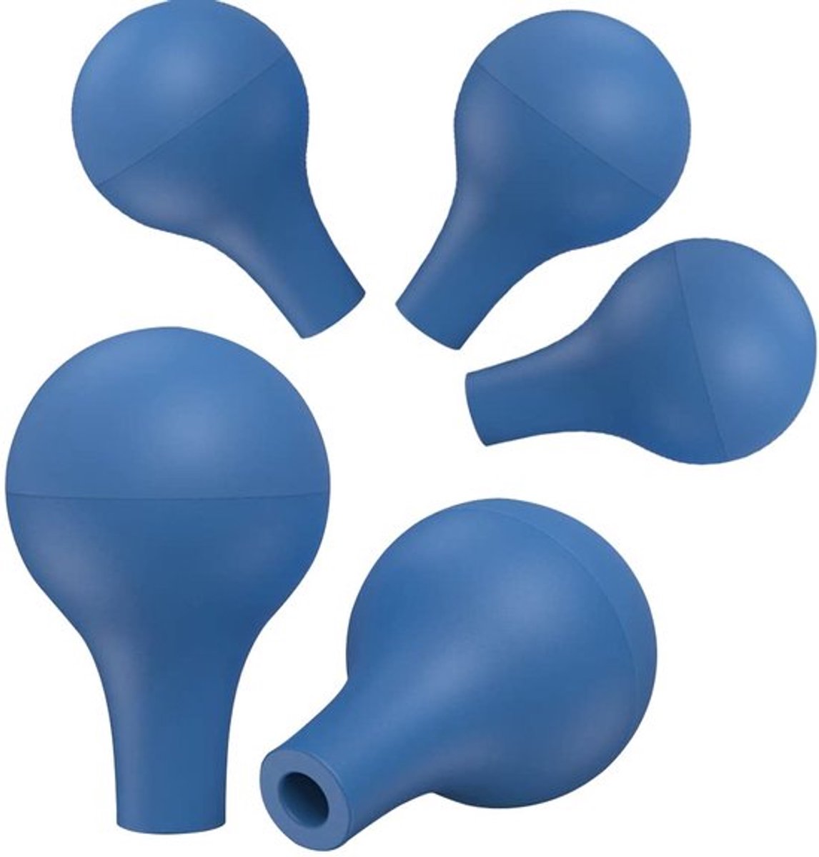 Pipet 5 Stuks - Rubber Druppelaar - Peervormige Zuigbal - Laboratorium Gereedschap - Hoogwaardig Rubber - Duurzaam en Veilig