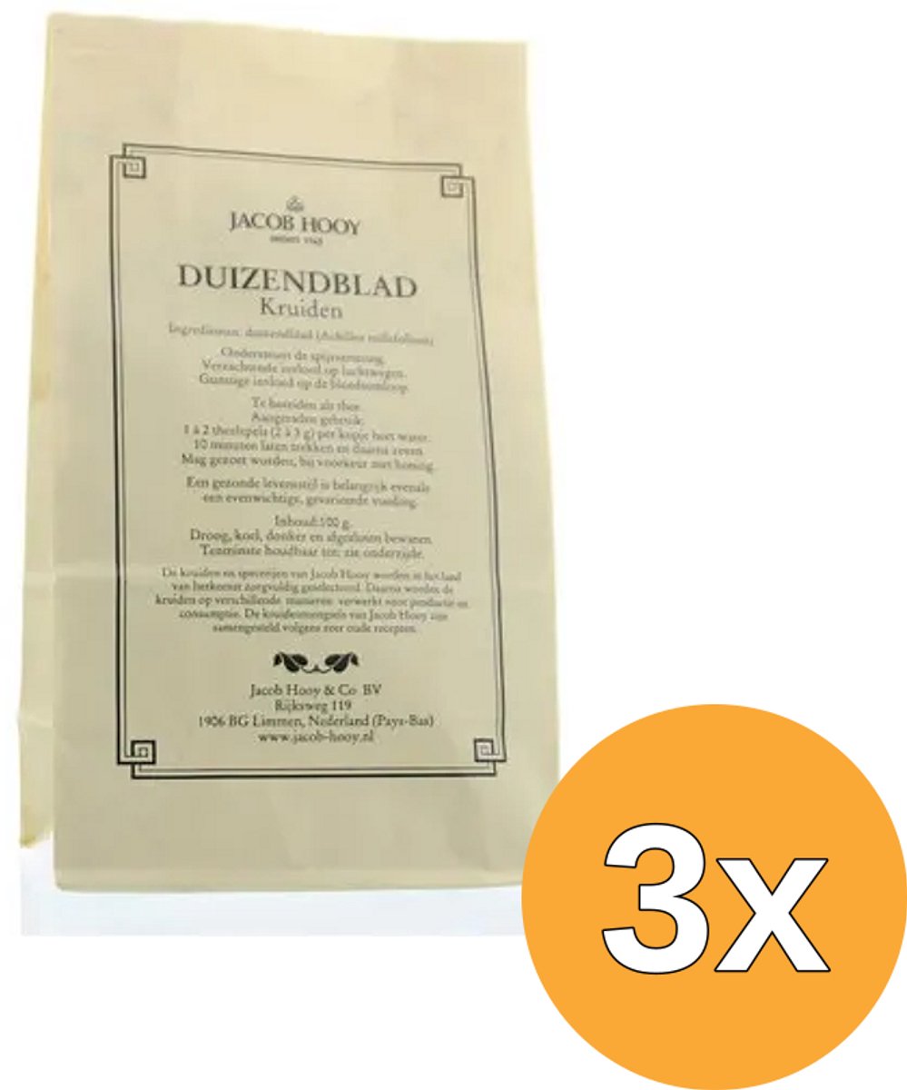 3x Jacob Hooy Duizendblad (100 gr)
